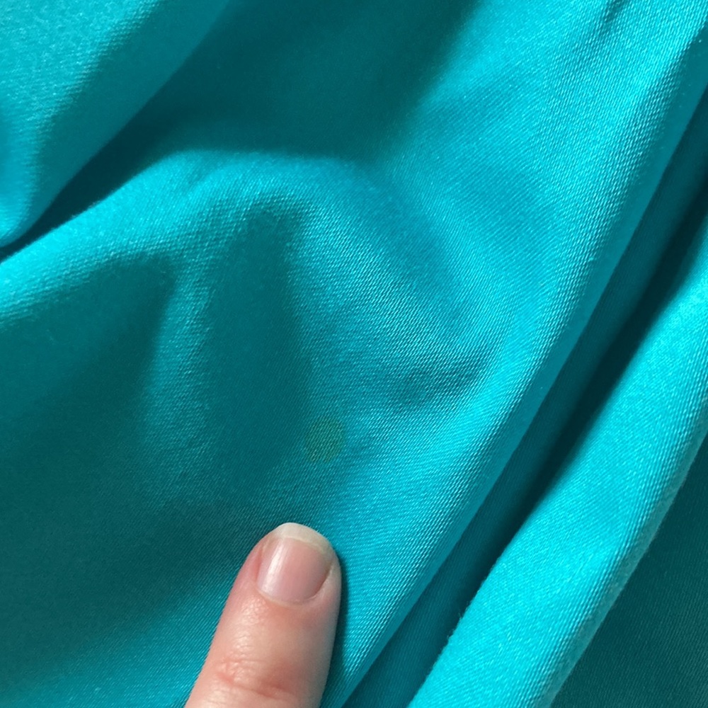 Vintage 1950’s Teena Paige Fit and Flare Dress Teal Pleated Blue Swing MIDI Mini - Picture 10 of 10